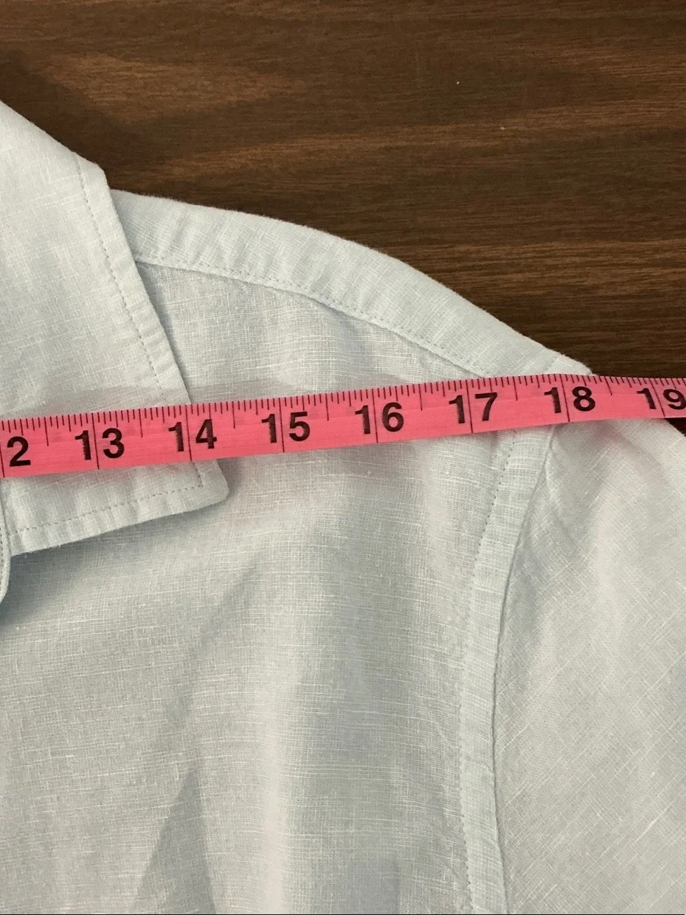 Banana Republic Pale Blue Linen Camp Shirt